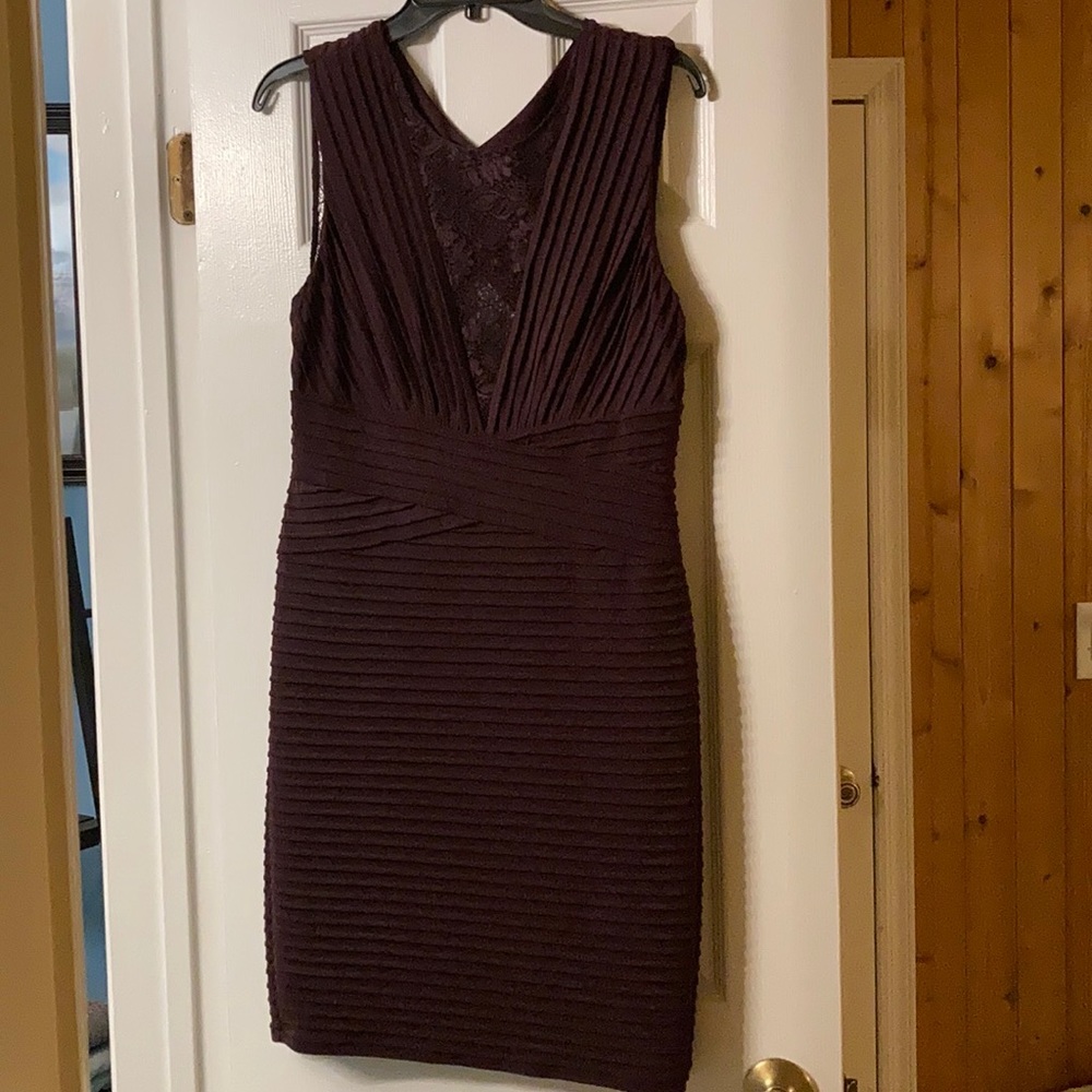 Calvin Klein plum bandage mini dress size 12